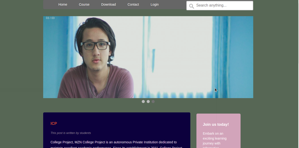 College Website